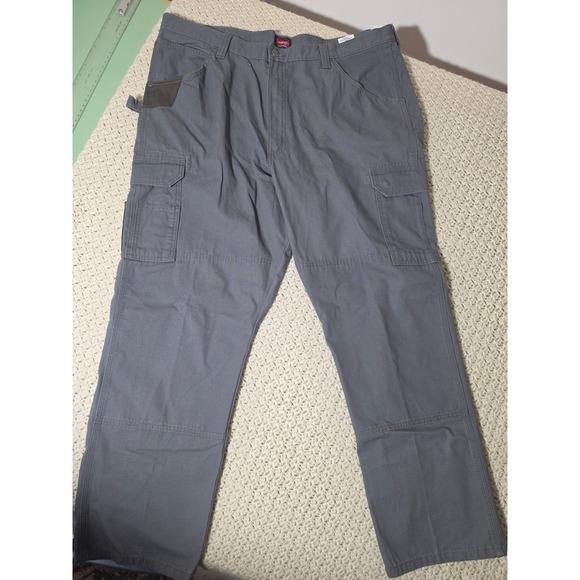 Wrangler Other - Wrangler Ranger Cargo Work Pants 42x32 Grey New Double Knee Utility 10WMWR1GR